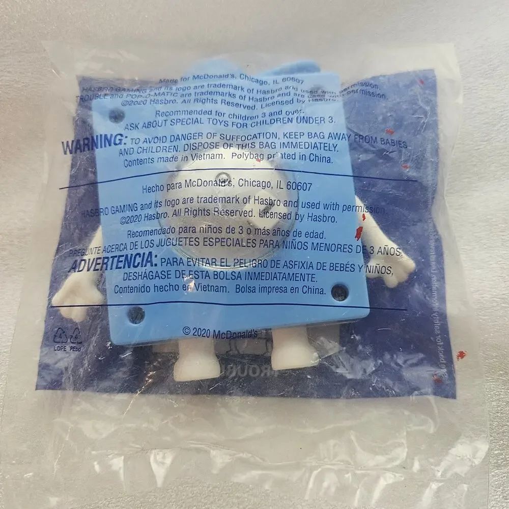 2020 Mcdonald Trouble Happy Meal Toy Hasbro Game 5 New in Package